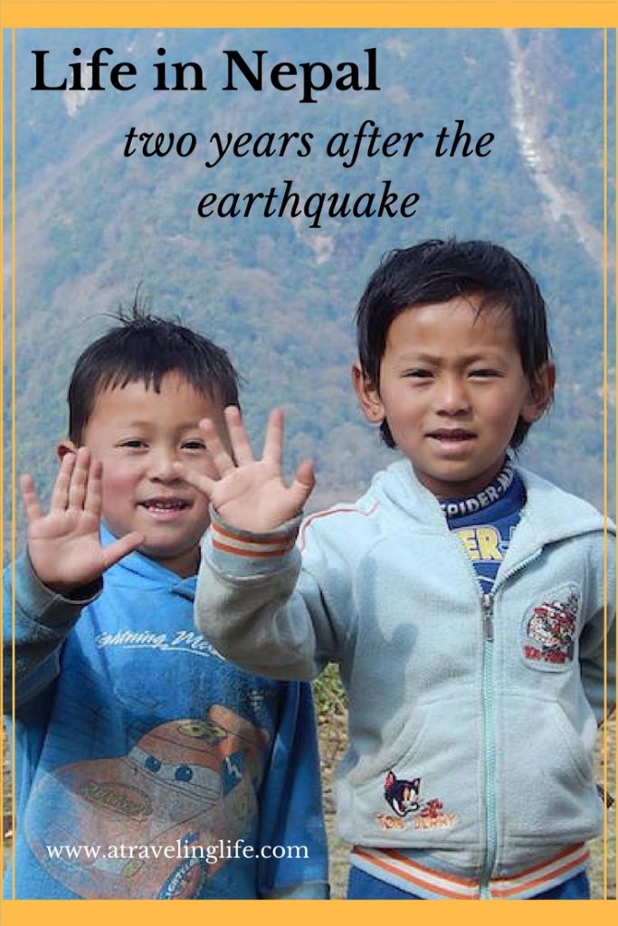 two children in the mountains of Nepal